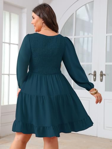 Image of SCOMCHIC Women's Plus Size Cocktail Mini Short Dress