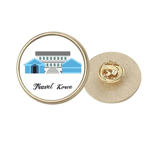 Broche ronde dorée Corée pour raviver une tenue terne accessoire métal M