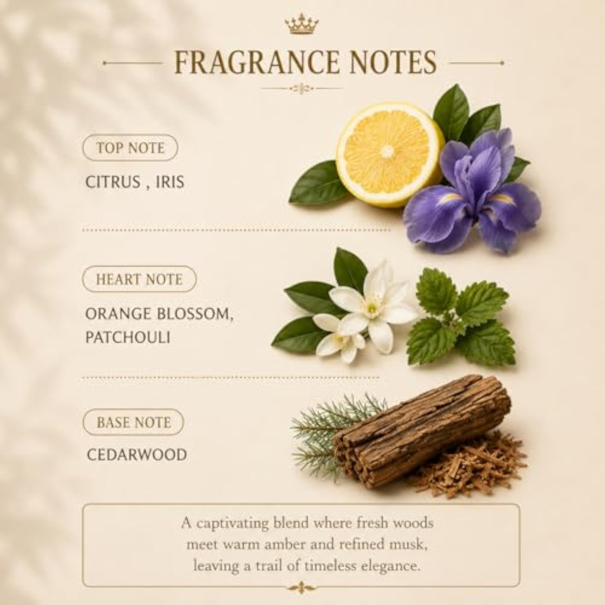 Cedar Magique Extrait Parfum, 100ml, Fresh Woody Citrus