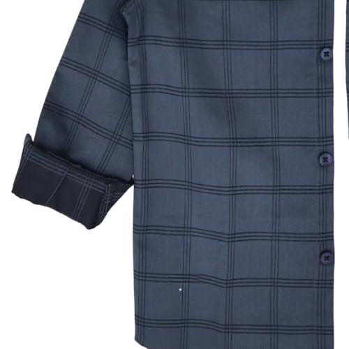 Image of Rocket Science Boy's Casual Regular-Fit Cotton Checked Long Sleeves Shirt.
