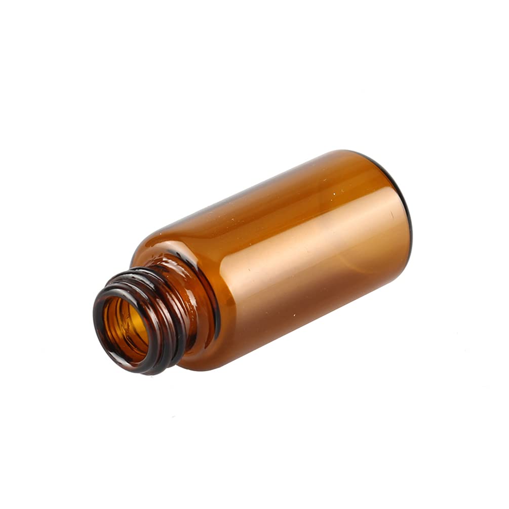100 Pièces Mini 5ml Bouteilles en Verre D'huile Essentielle avec Orifice Réducteur, Flacons en Verre Vides apour Huiles Essentielles Aromathérapie