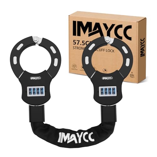 IMAYCC Neue E Scooter Schloss Zahlencode 8MM Dicke Schloss für E Scooter Handschellenschloss für E Scooter Fahrradschloss Hochsicherheits-Schlösser Motorrad