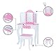 Fantasy Fields Kinder Schminktisch mit Spiegel und Hocker Mit Lichtern Rosa TD-11670FL