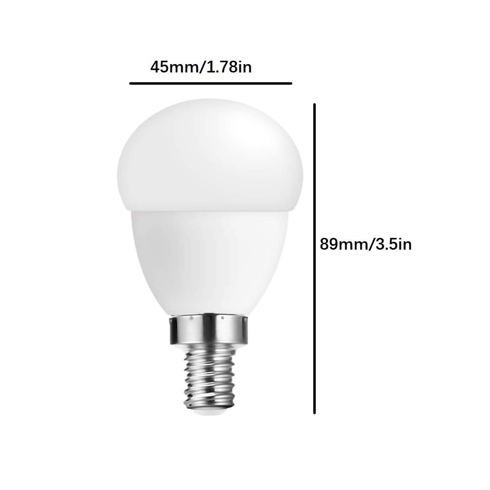 Lot de 4 ampoules LED E14 G14 5 W équivalent à 50 W G14 Blanc lumière du jour 6000 K E14 750 lm pour ventilateur de plafond Éclairage de la maison