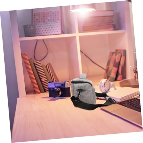 Bolsa para cámara digital portátil de nylon resistente gris contra impactos 5
