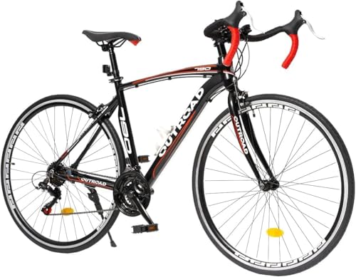Max4out 700C Road Bike 21-Speed, Dual Disc Brakes, Aluminum