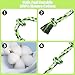 Mrltau 2 Pack 3 Knoten Hundespielzeug Seil, Mittel Und Klein Dog Toys, Hochbelastbar Hundespielzeug Unzerstörbar, 100% Baumwolle Hundespielzeug Seil, Zerrspiel Dog Toys