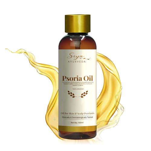 SiyaAyurveda Psoria Oil – Psoriasis Treatment for Sensitive Itchy Eczema Scalp | Anti-Dandruff Dermatitis Formula for Healthy Hair | Dr. Megha Chaturvedi Psoriasis Coconut Hair Oil – 100ml