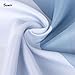 Sunlit Designer Popular Shower Curtain, Ombre Blue Fabric Contemporary Shower Curtains for Bathroom Décor