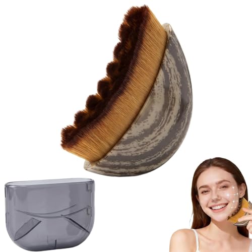 Brosse de Drainage Lymphatique Visage, Design Ergonomique pour Contour et Sculpture de la Mâchoire, Brossage à Sec