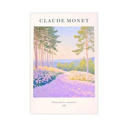 Poster sur toile Monet pins violets pour créer un havre de paix dans votre chambre