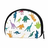 IBILIU Small Coin Purse Cartoon Style Design For Animal Pattern Colorful Dragons Art Print Mini Wall