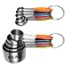 Royal Classique 10 Piece Stainless Steel Measuring Cups and Spoons Set with Silicone Handles