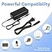 ABLEGRID Charger Compatible with Security Camera 12V 5A 60W 2-Prong Plug AC to DC 2.5x5.5mm w/8-Way Power Splitter Cable Power Supply for CCTV Security Camera DVR, LED Strip Lights