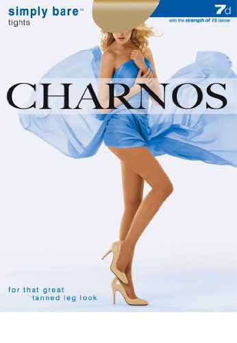 Image of Ladies 1 Pair Charnos 7 Denier Simply Bare Tights In 4 Colours - Small - Natural Tan