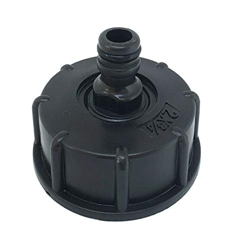 Preisvergleich Produktbild IBC Tank-Ventil-Anschluss mit Grobgewinde, Ablasskappe in Lebensmittelqualität, S60, Wasserhahn-Ventil von 6 bis 3 / 4 Zoll