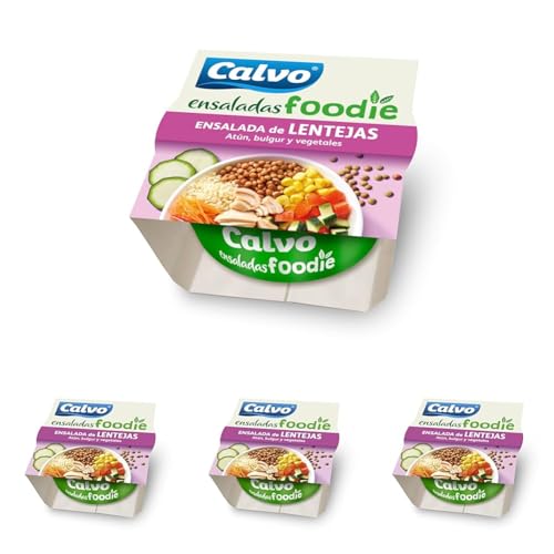 Calvo Ensalada Foodie Lentejas 190g (Paquete de 4)