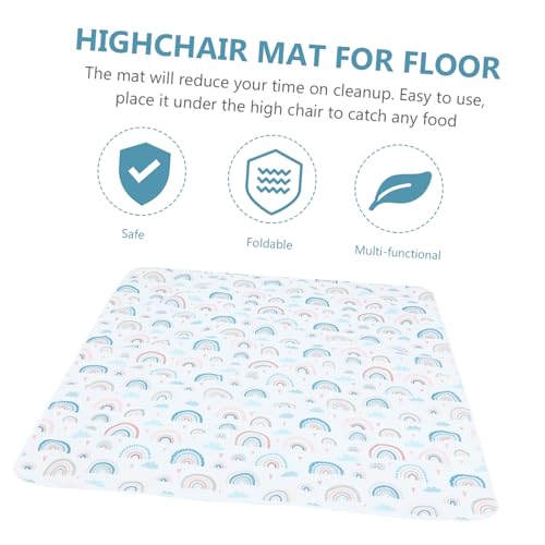 Tapis anti-éclaboussures repas bébé pour protéger les sols des taches - 2