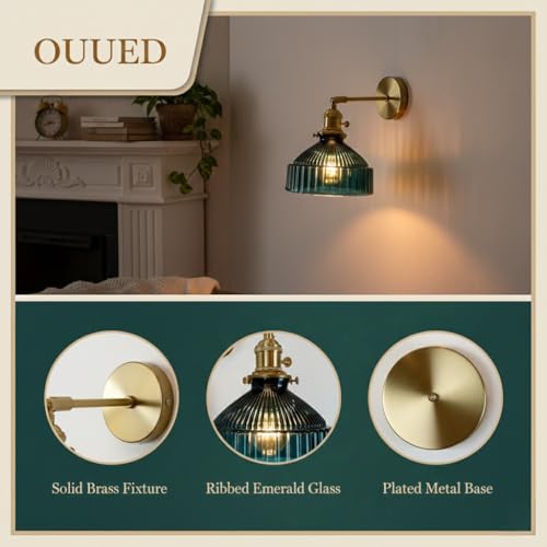 Lámpara de pared ajustable E27 para iluminar rincones oscuros con un toque vintage elegante 4