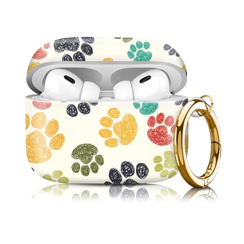 AirPod Pro ��2����/��1����P�[�X�J�o�[ �L�[�`�F�[���t���AAirpod Pro 2023/2022/2019�p���S�ی�ϏՌ����C�����X�w�b�h�z���P�[�X(�J���[�t�b�g�v�����g)