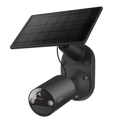 Tapo SolarCam C403 Kit, Outdoor Battery Camera w/Solar Panel, Wireless, 1080P, Free Person Detection, SD/Cloud Storage, Color Night Vision, Built-in Spotlights & Alarm, No Hub Needed, Black