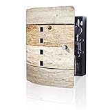 retro zimmer einrichten FUNKTION: Mit dem banjado Schlüsselkasten hat Ihre Suche nach dem Schlüsselbund endlich ein Ende! Mit 2 Reihen je 5 Haken bietet Ihnen dieser Schlüsselschrank ausreichend Platz für bis zu 10 Schlüsselbunde. Durch den schönen Motivdruck ist der Schlüsselkasten ein Blickfang in jeder Wohnung.
