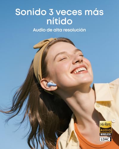 Miniatura 3 de Soundcore P31i de Anker Auriculares Bluetooth con Cancelación de Ruido | Auriculare con Traductor, Sonido de Alta Resolución LDAC, 50h de uso, Carga Rápida, Audio Espacial, IP55
