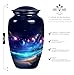 Midnight Beach Urn, Urn for Ashes Adult Male, Urns for Mom Ashes, Cremation Urns for Adults, Burial Urns for Humans, Large Urns for Human Ashes Adult (Size - 10inch)
