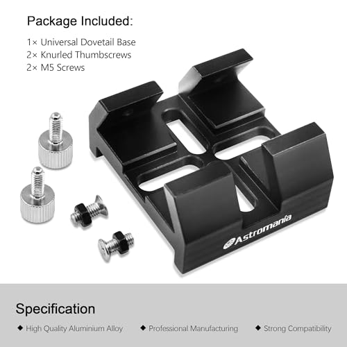 Astromania Finder Scope Mount Universal Dovetail Base, Telescope Dovetail Base Compatible with Optical Telescope, Quick Release Aluminum Base Ideal for Installation of Red Dot Optical Finderscope - Thumbnail 5