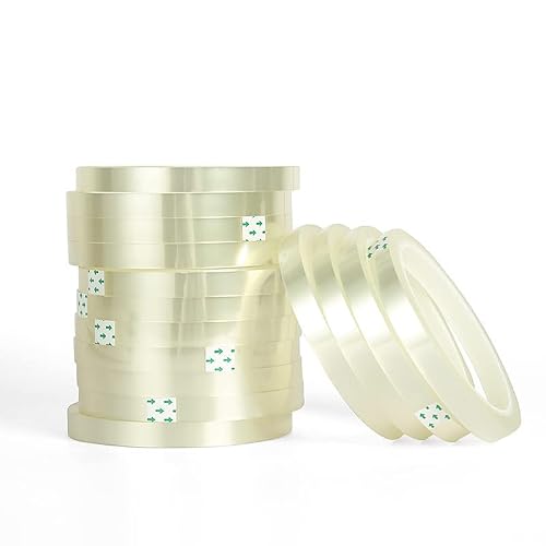 Xichen 5 Rolls Clear Floral Tape,Florist Tape,Clear Waterproof Florist Tape,Waterproof Floral Tape For Fresh Flowers Crafts (8Mm) #TOP2