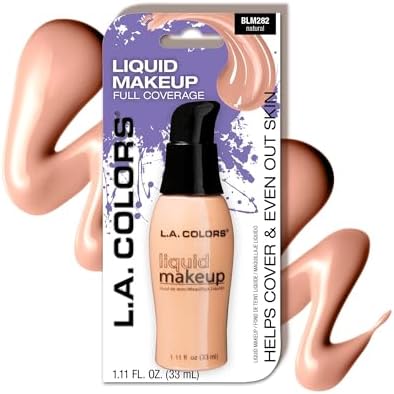 L.A. COLORS Liquid Makeup, Natural - Carded CBLM282A