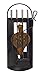 Imex El Zorro 10027 - Juego para chimenea arco-chapa (inox y fuelle, 68 x 23 x 14 cm) útiles color negro