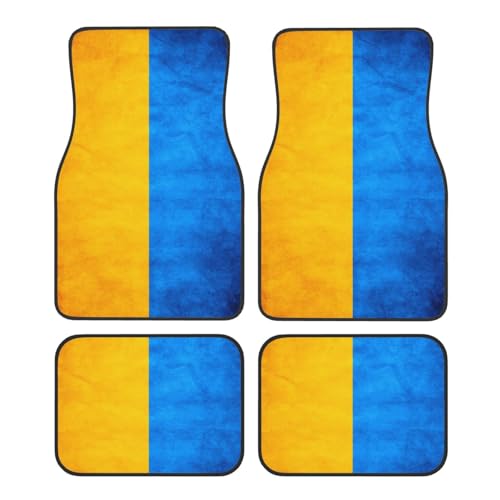 Tapis de voiture universels drapeau ukrainien contre l'humidité et les taches de sol