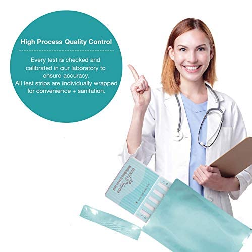 Easy@Home 5 Panel Instant Drug Test Kits - Testing Marijuana (Thc), Coc, Opi 2000, Amp, Met/Mamp- Urine Dip Drug Testing - #Edoap-254-2 Pack #TOP3