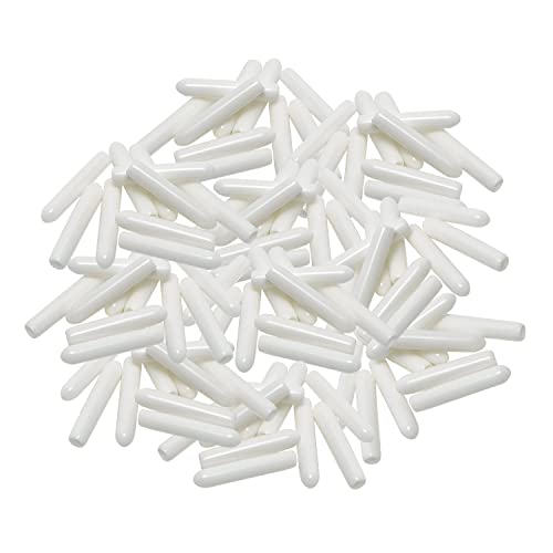 Cenipar Dishwasher Rack Tine Prong Repair End Cover Caps White (100pcs) Anti Slip 1 inch Round Tips