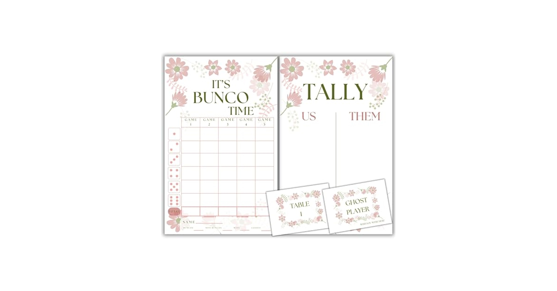Amazon.com: Spring Bunco - April Theme - Bunco Score Sheets - Flower Themed Bunco - Scorecards - Tally Sheets - Ghost Player - Bunco Babes - Bunco Game Kit for Game Night Party : Handmade Products amazon-com-spring-bunco-april-theme-bunco-score-sheets-flower-themed-bunco-scorecards-tally-sheets-ghost-player-bunco-babes-bunco-game-kit-for-game-night-party-handmade-products