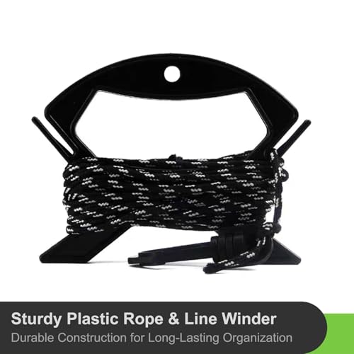YKEBVPW 5pcs Rope Winder and Cord Organizer Cable Roll Up Tool for Paracord Wire Kite String Line and Extension Cord Storage Small Reel Rollers for Fishing Gadgets Anchor and Light Cord Reels - Thumbnail 3