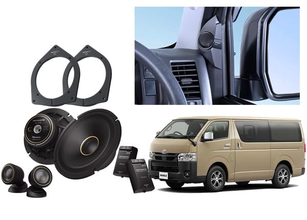 Amazon.co.jp: TS-C1740S+UD-K304+UD-K5311ハイエース(200系)専用17cm