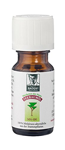 Preisvergleich Produktbild Ralf BADERs Gesundheit Teebaumöl, Der Klassiker aus der Apotheke. Doppelt destilliert, Desinfiziert Australisches Melaleuca alternifolia, 10 ml