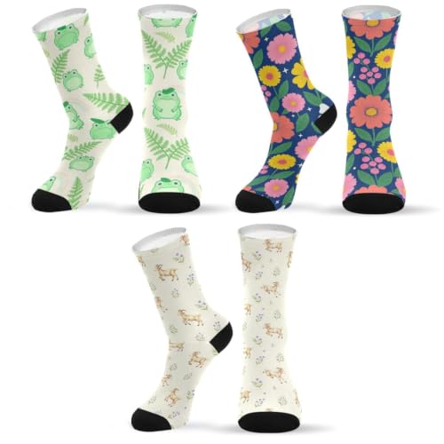 Calcetines florales suaves que evitan rozaduras en tus pies con un ajuste cómodo
