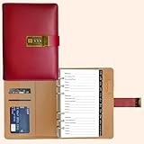 BTSFTOGET Small Password Book with Alphabetical tabs. 316 Pages Lockable Password Keeper Journal Notebook for Computer & Website Logins, RED Leatherette Hardcover, 7.5in x 5.5in