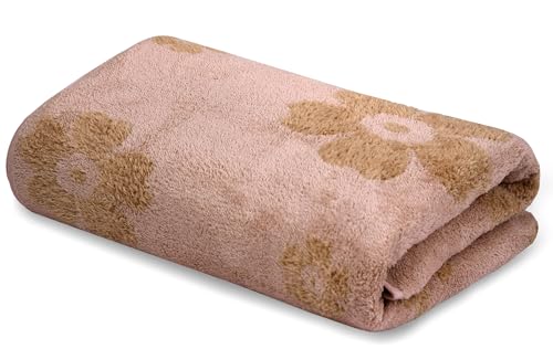 Image of Cortina Jacquard Towels for Bath 70 x 140 cm- 380 GSM Microfiber Bath Towels, Ultra Soft, Highly Absorbent & Quick Dry for Gym, Beach & Bathroom Towels for Men, Women & Kids Color : Pastel