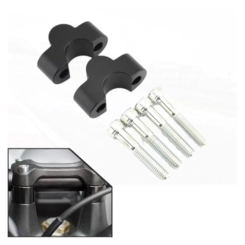 Guidon riser pince extension moto pour CB1100EX Monkey MSX125 noir - 3
