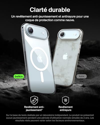 Coque BELKIN iPhone 17 Air TPU‑PC Grip antidérapant - vue 7