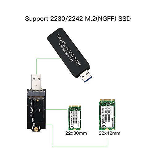 Sangmei NGFF/M.2 SSD para USB 3.0 Tipo-A Disco rígido portátil Recarregável Gabinete de gabinete ext