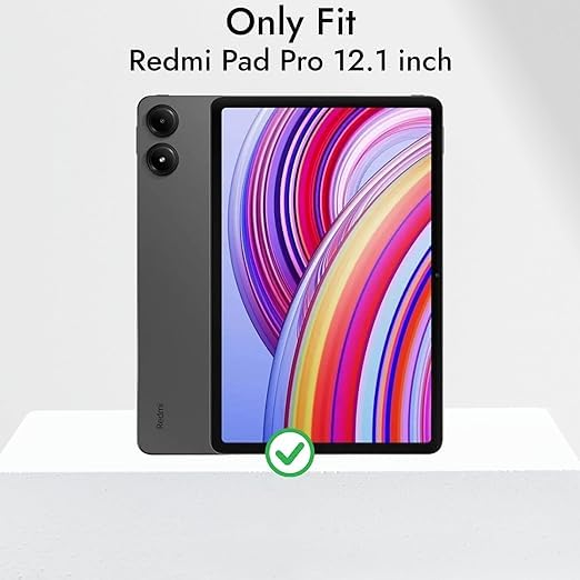 Image of Tempered Glass Screen Protector Guard for Redmi Pad 2 Pro /Redmi Pad Pro 12.1 inch 5G Tablet (Anti Scratch, FingerPrint, SmudgeProof) (with Easy Installation Kit) (Pack of 1
