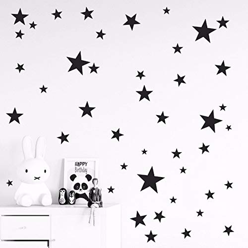 Buy BEESCLOVER 150pcs Mixed Size Easy Apply Removable Starry Stars Wall