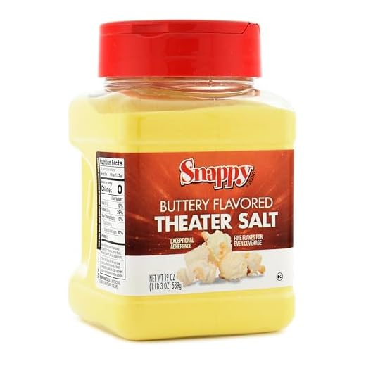 Snappy Buttery Flavored Theater Popcorn Salt, 19 Ounce