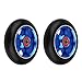 1 paio di ruote per scooter, 100 mm in lega di alluminio AOD (blu)