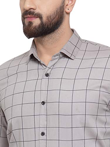Image of JAINISH Men's Checked Formal Shirts.